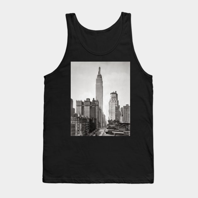 Empire State & Midtown Manhattan, 1931. Vintage Photo Tank Top by historyphoto